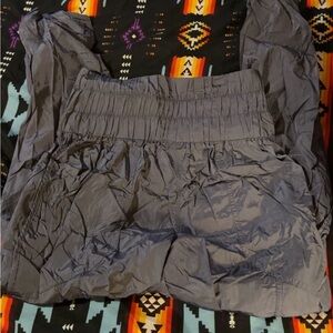 Gray Elastic Waist Pants